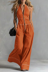 Casual Zippered Cotton Jumpsuit — The Ultimate Everyday Must-Have