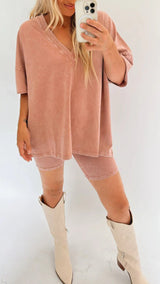 Women's Summer Washed Set