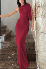 Heididress Sleeveless Tie Knot Bodycon Maxi Dress