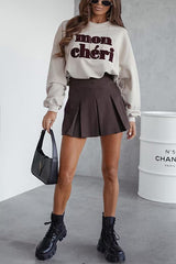 Heididress High Rise Pleated A-line Mini Skort