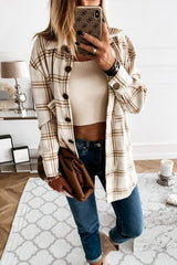 Heididress Button Down Pockets Boyfriend Plaid Shirts