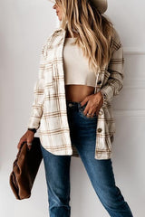 Heididress Button Down Pockets Boyfriend Plaid Shirts