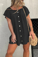 Short Sleeve Casual Denim Dress