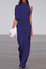 Heididress One Shoulder Waisted Wide Leg Jumpsuit