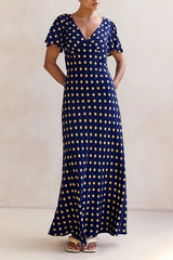 Carla Maxi Dress (Navy)