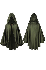 New Medieval Gothic Hooded Trench Coat Long Halloween Devil Wizard Death Cloak Robe Cape