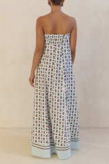 Heididress Strapless Color Block Loose Fit Maxi Dress