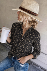 Retro Floral Cotton Cowboy Western Shirt