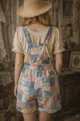 Art-Inspired Patchwork Romper – Stand Out in Style