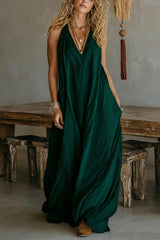 Elegant Women's Sleeveless V-Neck Dress Collection – Casual Boho Style Outfit for Summer