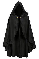 New Medieval Gothic Hooded Trench Coat Long Halloween Devil Wizard Death Cloak Robe Cape