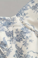 Retro Court-Style Dress with a Shorter Front And Longer Back