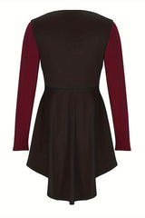 Steampunk Inspired Cinched Waist Fit Dress