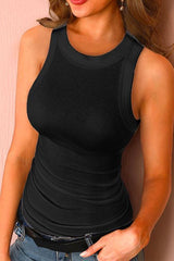 Heididress Crewneck Sleeveless Slim Fit Tank Top