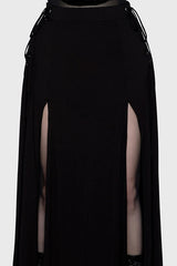 Hellverina Split Maxi Skirt