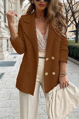 Heididress Double Breasted Textured Cardigan with Pockets