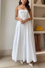 Heididress Spaghetti Strap Corset Swing Maxi Dress