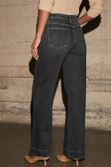 Heididress High Rise Double Patch Pocket Straight Leg Pants