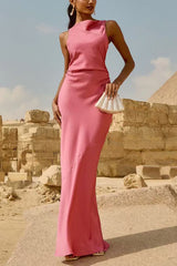 Sleeveless Back Criss Cross Maxi Dress