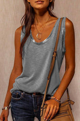 Heididress Summer Splice Sleeveless Top