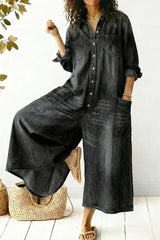 Women's Comfortable Casual Cotton Jumpsuit