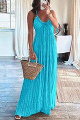 Heididress Halter Backless Tie Knot Printed Maxi Vacation Dress