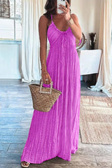 Heididress Halter Backless Tie Knot Printed Maxi Vacation Dress