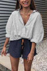 Heididress Lapel Button Down Long Sleeve Shirt