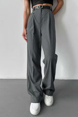 Heididress High Rise Pocketed Straight Leg Suit Pants