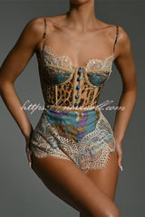 Antarey Baroque lace Bodysuit