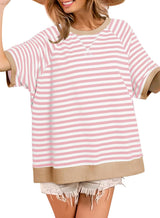 Women's Oversized Striped T Shirts