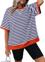 Women's Oversized Striped T Shirts