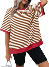 Women's Oversized Striped T Shirts