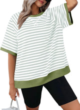 Women's Oversized Striped T Shirts
