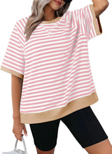 Women's Oversized Striped T Shirts