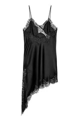 Heididress Spaghetti Strap Lace V Neck Irregular Hem Mini Dress