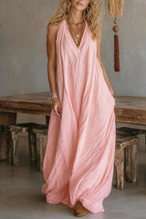 Elegant Women's Sleeveless V-Neck Dress Collection – Casual Boho Style Outfit for Summer