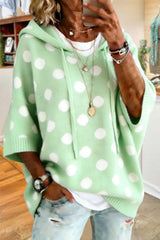 Sweet Polka Dot Hooded Sweater