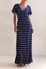 Carla Maxi Dress (Navy)